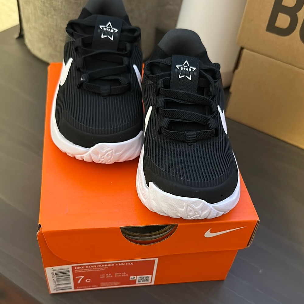 Nike Black and White Sneakers Modern Design